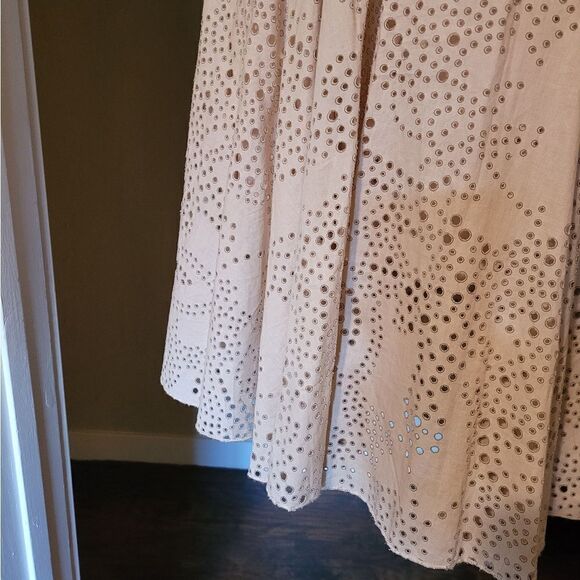 Manon Surplice A Line Eyelet Dress - Picture 5 of 8